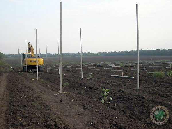 Installation of poles