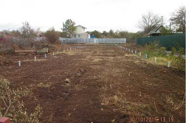 The plot is prepared for planting